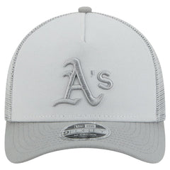 Athletics Color Pack A-Frame 9FORTY Trucker Adjustable Hat - Gray | New Era