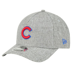 Chicago Cubs Cotton Weave M-Crown A-Frame 9FORTY Adjustable Hat - Gray | New Era