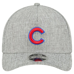 Chicago Cubs Cotton Weave M-Crown A-Frame 9FORTY Adjustable Hat - Gray | New Era