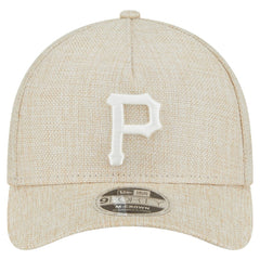 Pittsburgh Pirates Cotton Weave M-Crown A-Frame 9FORTY Adjustable Hat - Beige | New Era