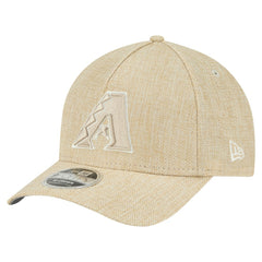 Arizona Diamondbacks Cotton Weave M-Crown A-Frame 9FORTY Adjustable Hat - Beige | New Era