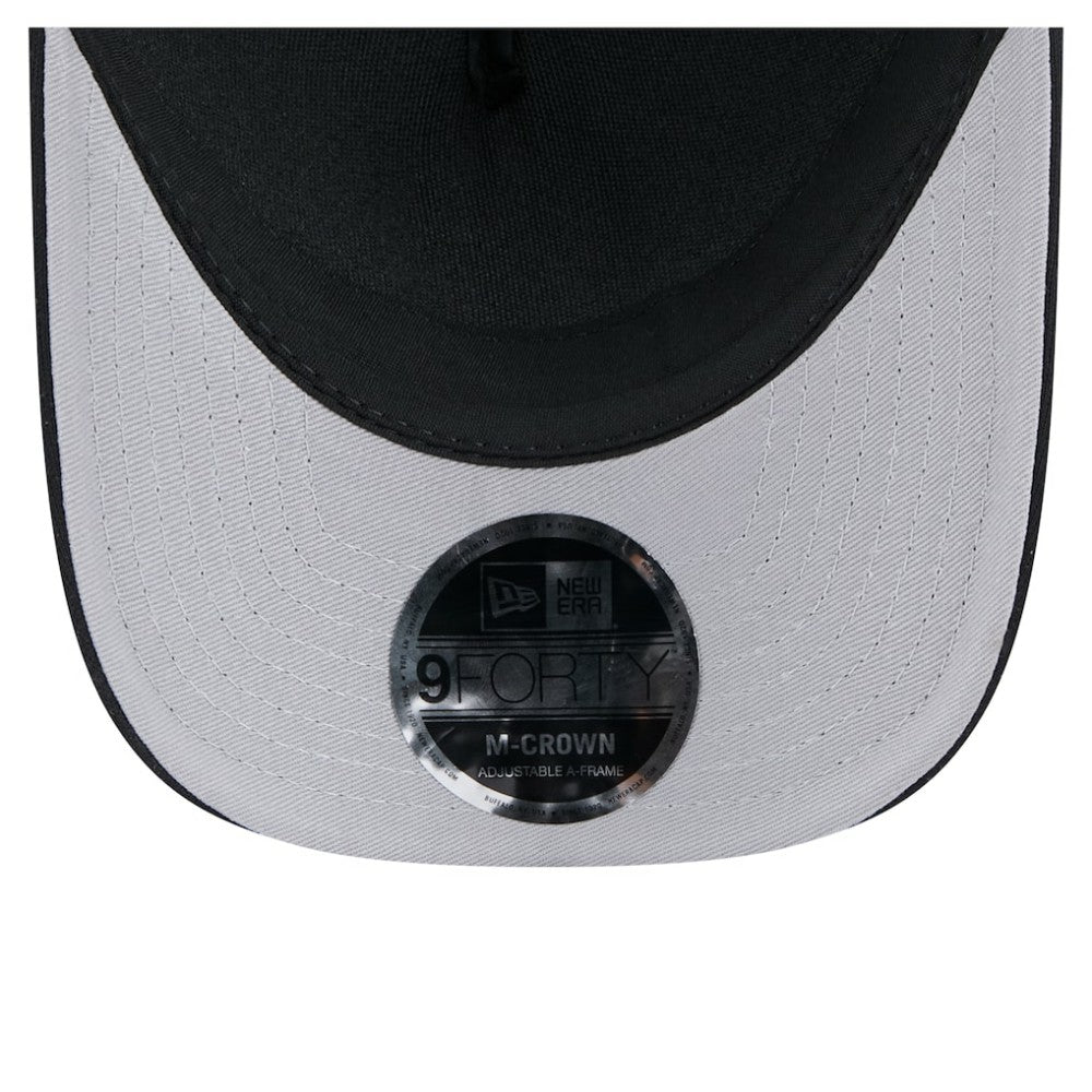 San Francisco Giants Gradient 9FORTY A-Frame M-Crown Trucker Adjustable Hat - Black | New Era