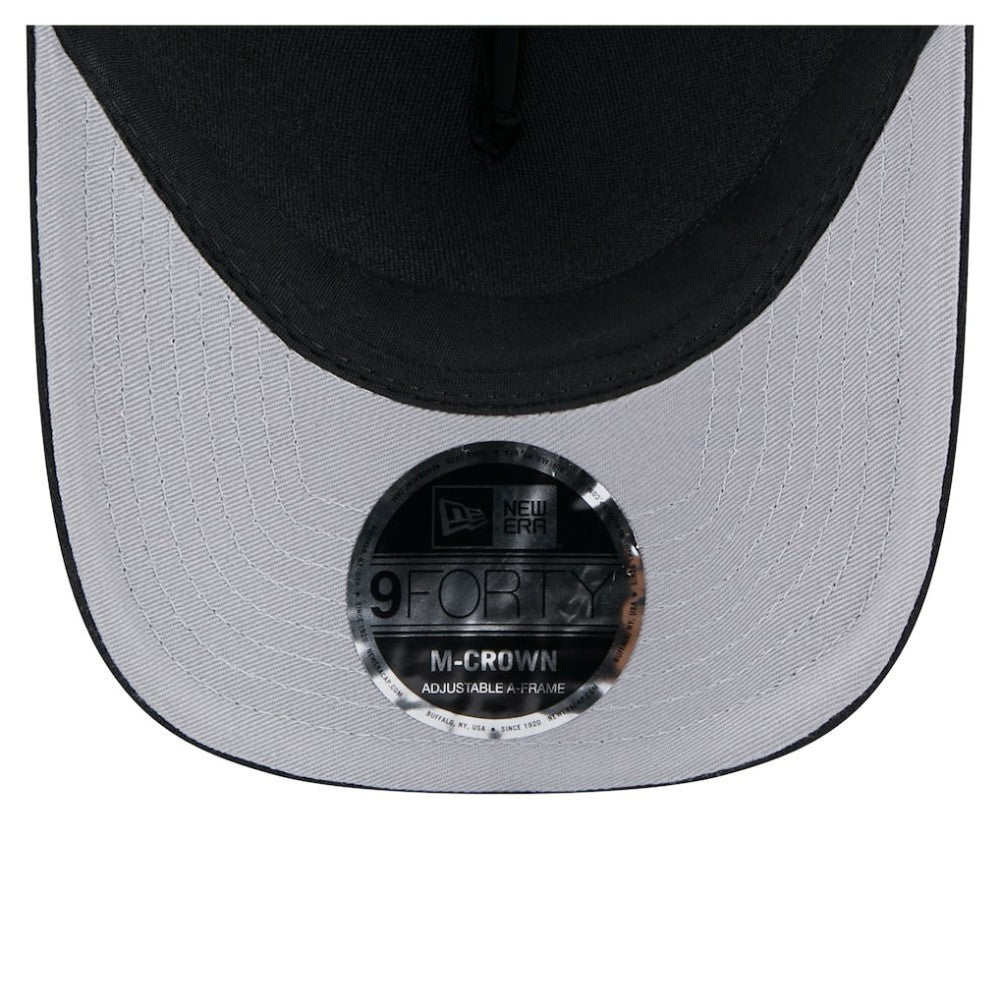 Chicago Cubs Gradient 9FORTY A-Frame M-Crown Trucker Adjustable Hat - Black | New Era