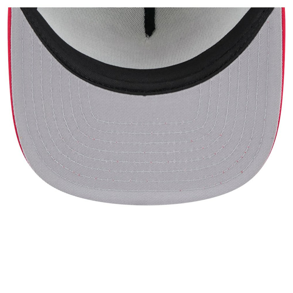Boston Red Sox Retro Script Trucker 9FIFTY Snapback Hat - White/Red | New Era