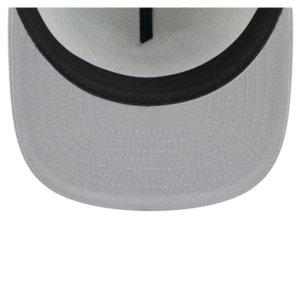New York Yankees Retro Script Trucker 9FIFTY Snapback Hat - White/Gray | New Era