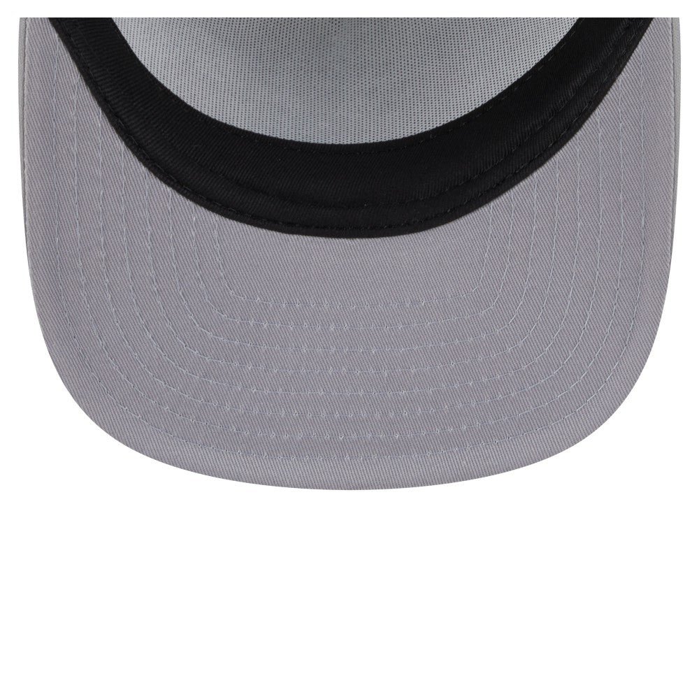 Los Angeles Dodgers Retro Script Trucker 9FIFTY Snapback Hat - White/Gray | New Era