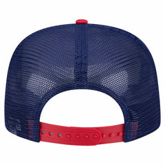 Texas Rangers Retro Script Trucker 9FIFTY Snapback Hat - White/Red | New Era