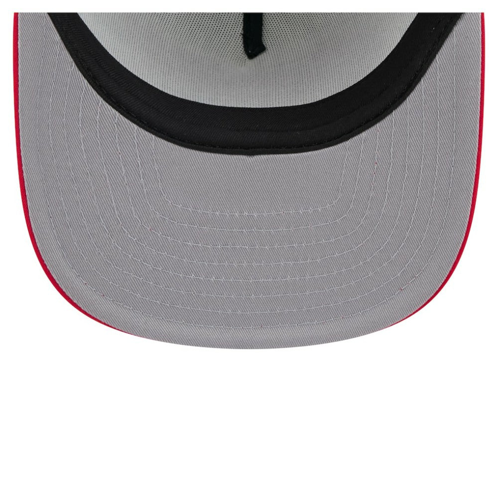 Texas Rangers Retro Script Trucker 9FIFTY Snapback Hat - White/Red | New Era