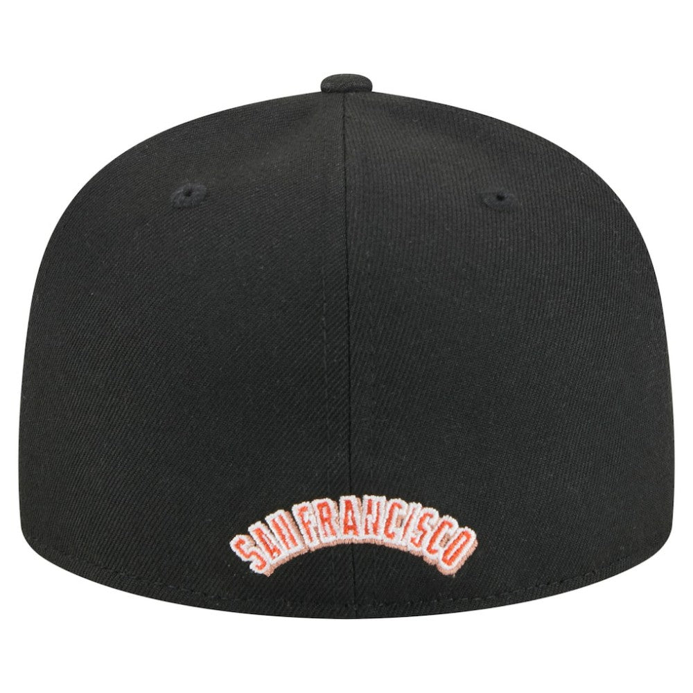 San Francisco Giants Overlap 59FIFTY Fitted Hat - Black | New Era