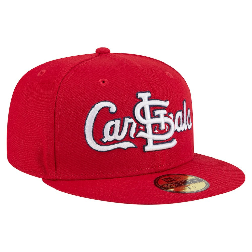 St. Louis Cardinals Overlap 59FIFTY Fitted Hat - Red | New Era