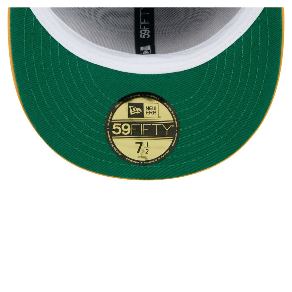San Diego Padres Satin 59FIFTY Fitted Hat - Brown/Gold | New Era