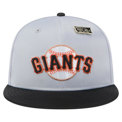 San Francisco Giants Satin 59FIFTY Fitted Hat - Gray/Black | New Era