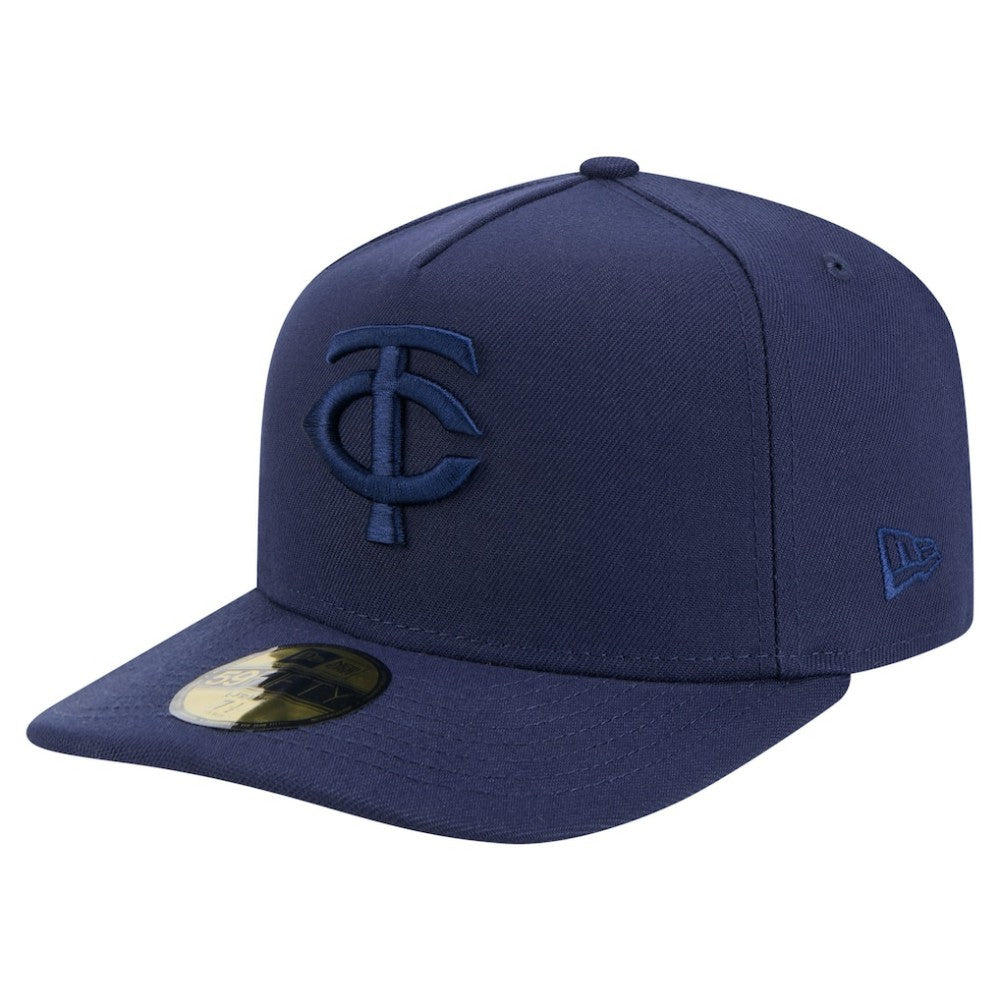 Minnesota Twins Color Pack A-Frame 59FIFTY Fitted Hat - Navy | New Era