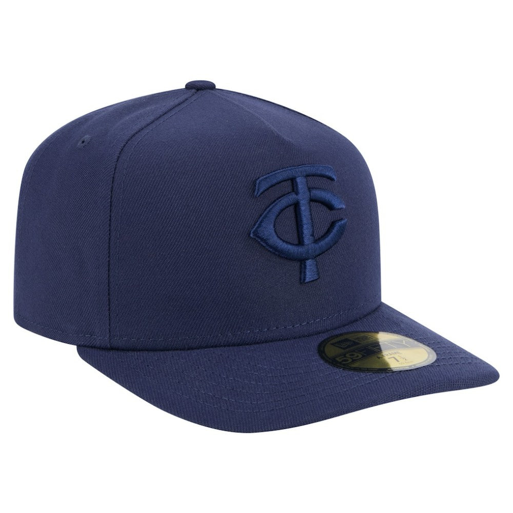 Minnesota Twins Color Pack A-Frame 59FIFTY Fitted Hat - Navy | New Era