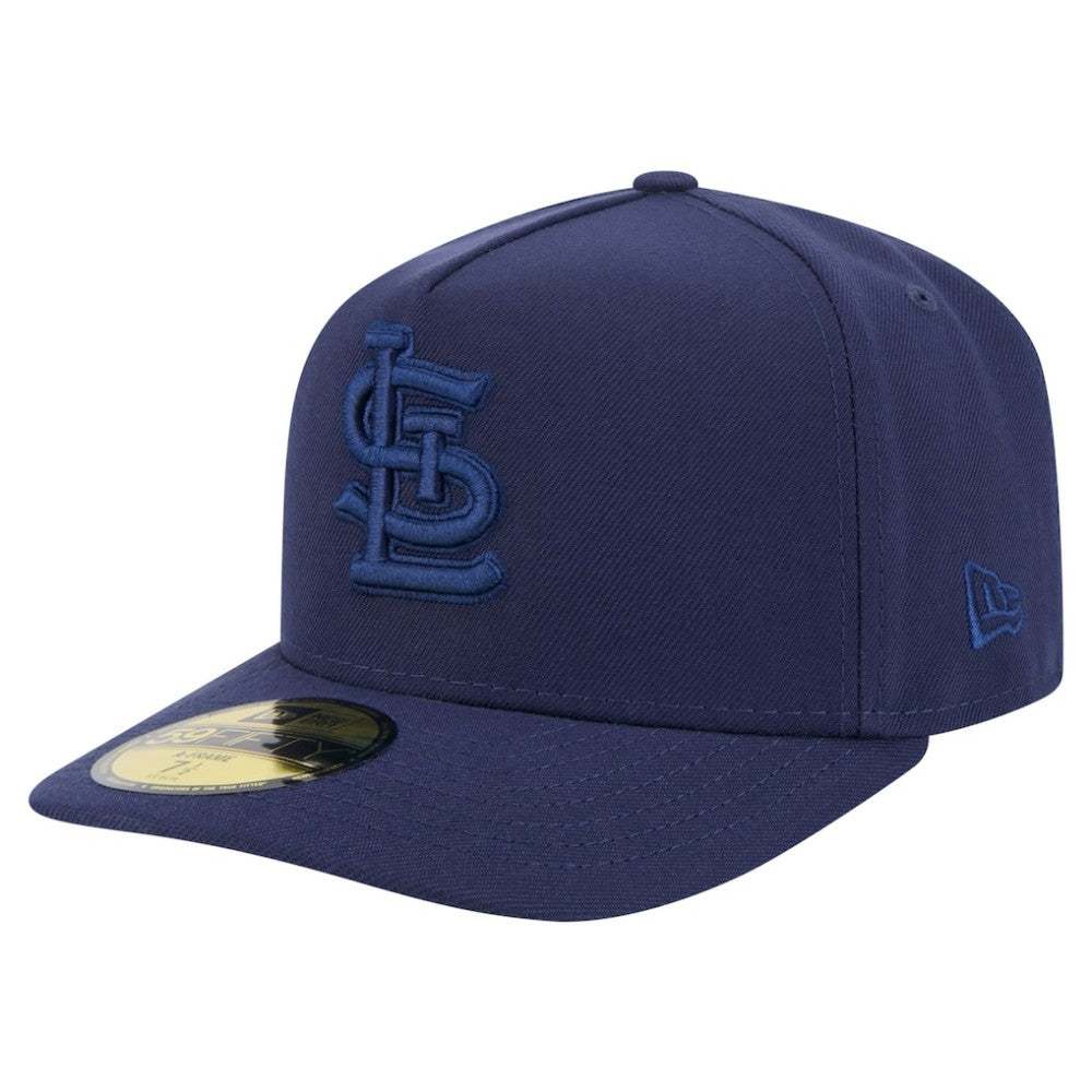 St. Louis Cardinals Color Pack A-Frame 59FIFTY Fitted Hat - Navy | New Era