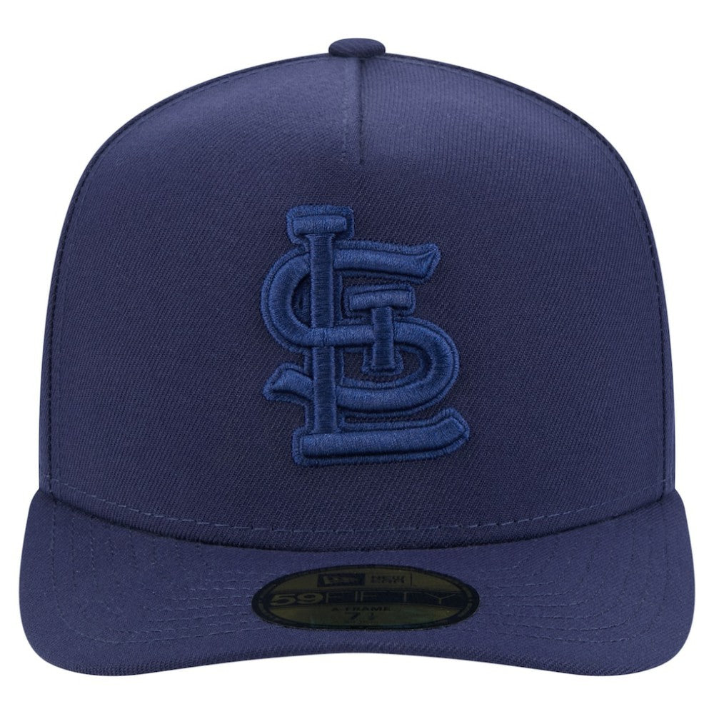 St. Louis Cardinals Color Pack A-Frame 59FIFTY Fitted Hat - Navy | New Era