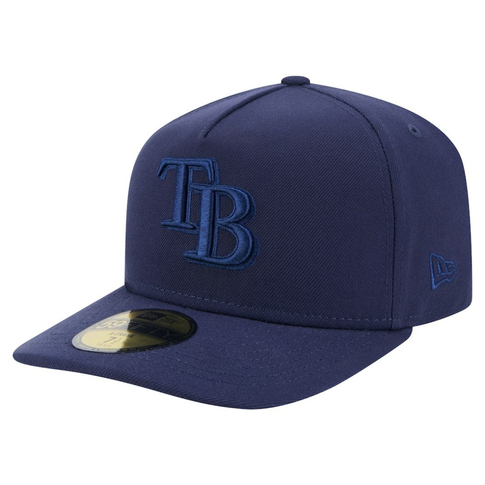 Tampa Bay Rays Color Pack A-Frame 59FIFTY Fitted Hat - Navy | New Era