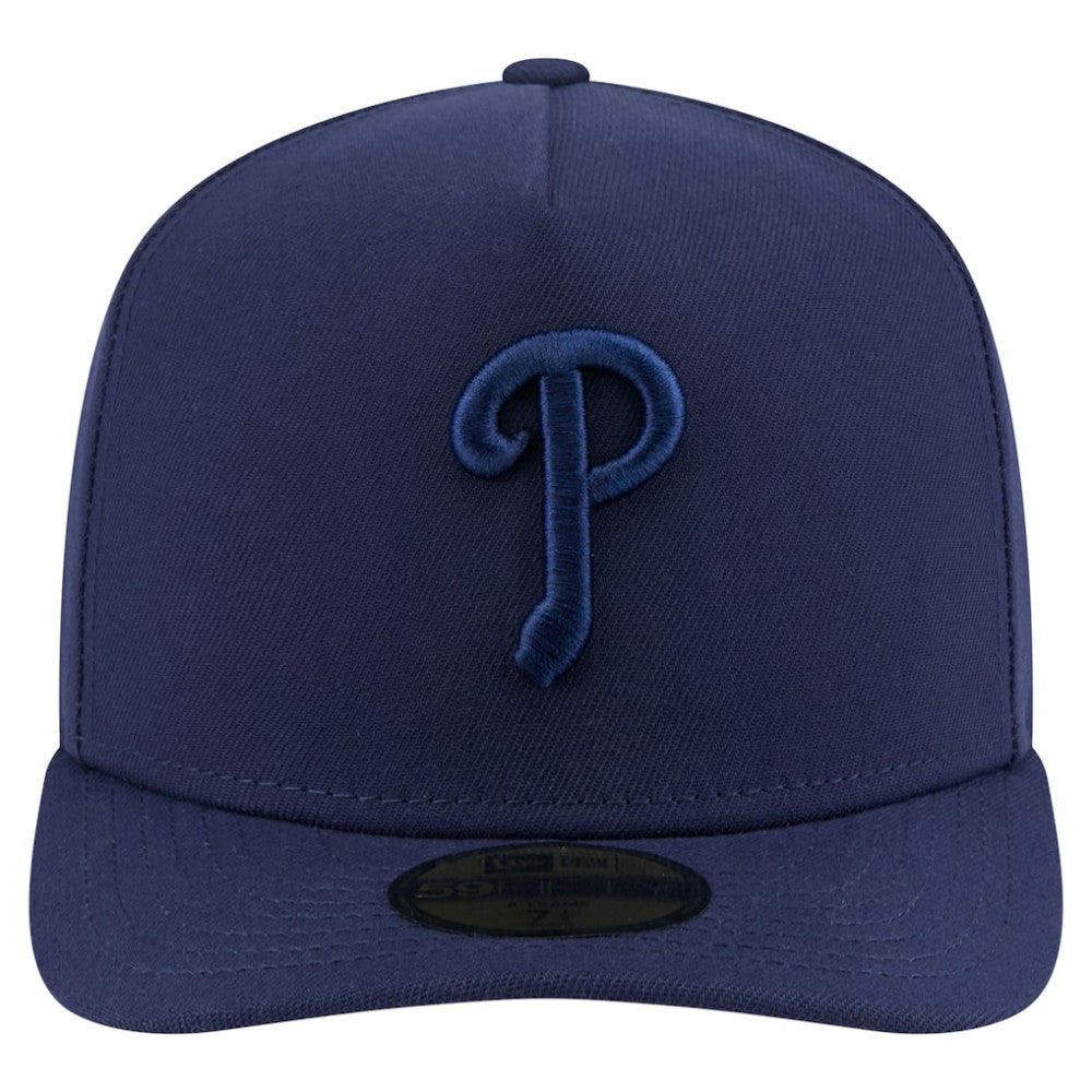 Philadelphia Phillies Color Pack A-Frame 59FIFTY Fitted Hat - Navy | New Era