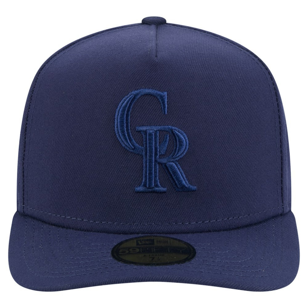 Colorado Rockies Color Pack A-Frame 59FIFTY Fitted Hat - Navy | New Era
