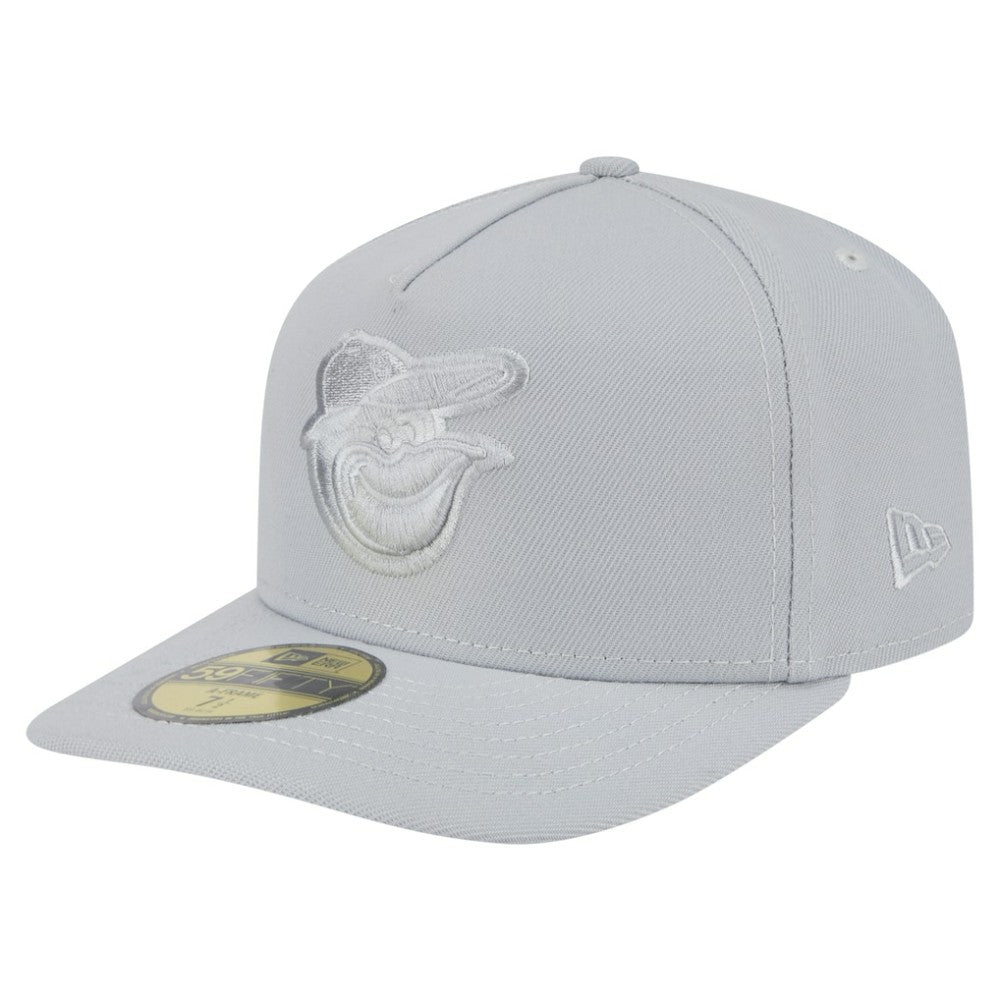Baltimore Orioles Colorpack A-Frame 59FIFTY Fitted Hat - Gray | New Era