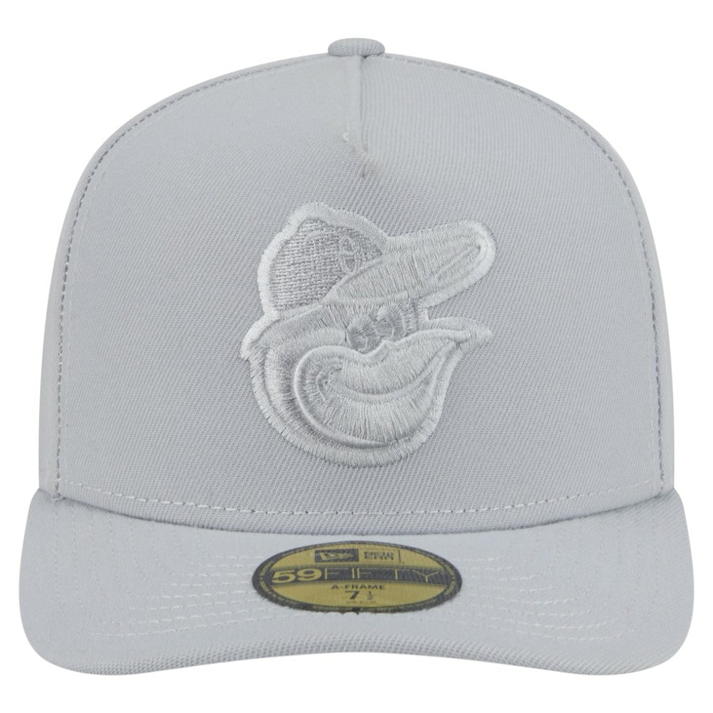 Baltimore Orioles Colorpack A-Frame 59FIFTY Fitted Hat - Gray | New Era