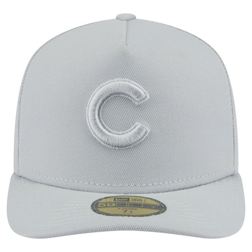 Chicago Cubs Colorpack A-Frame 59FIFTY Fitted Hat - Gray | New Era