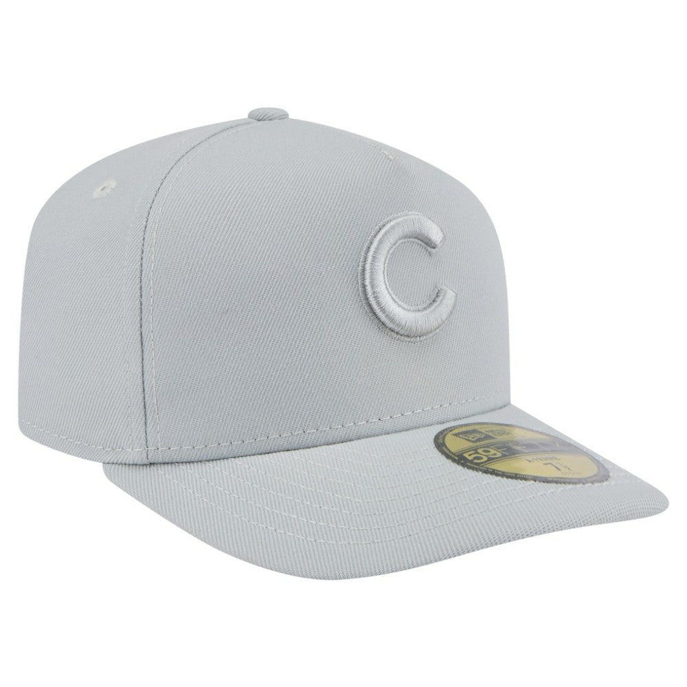 Chicago Cubs Colorpack A-Frame 59FIFTY Fitted Hat - Gray | New Era