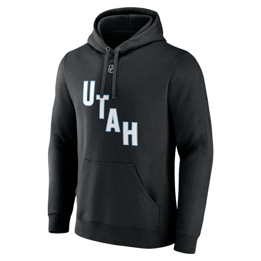 Nick Schmaltz NHL Utah Fanatics Authentic Stack Name & Number Tri-Blend Pullover Hoodie Black