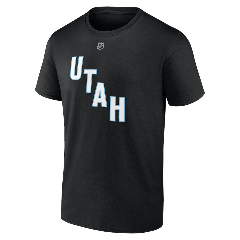 Nick Schmaltz Utah Mammoth Fanatics Authentic Stack Name & Number T-Shirt Black