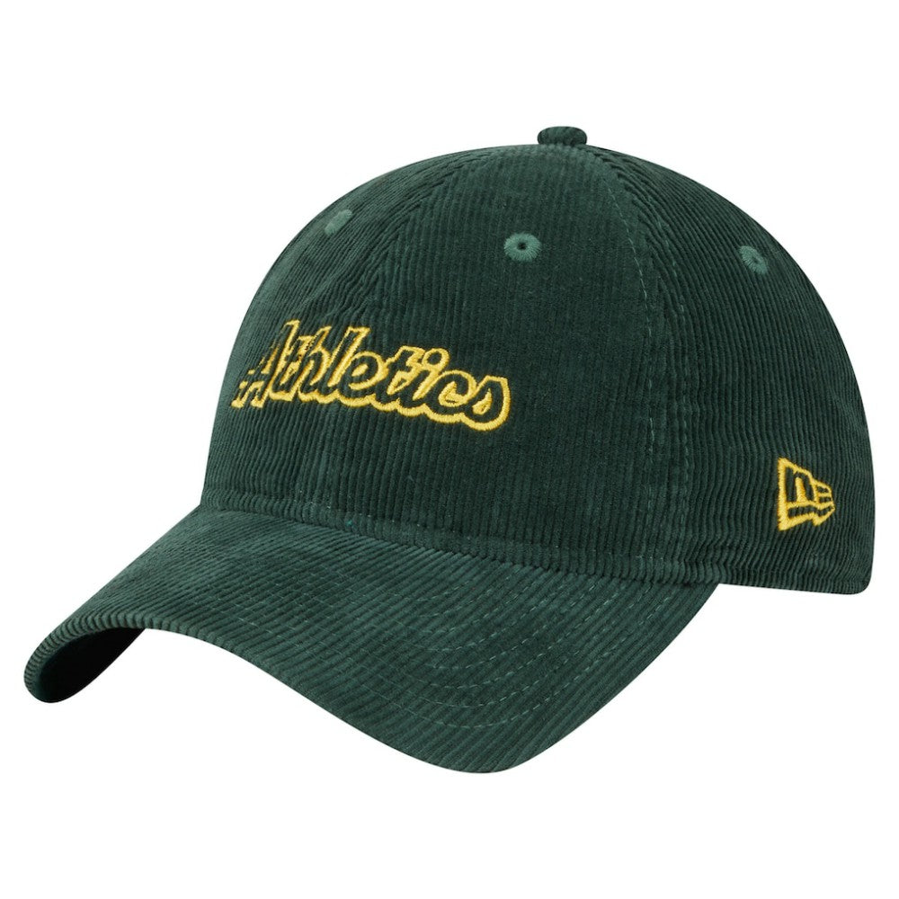 Athletics Women's Corduroy 9TWENTY Adjustable Hat - Green | New Era