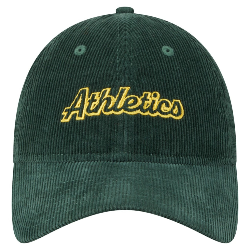 Athletics Women's Corduroy 9TWENTY Adjustable Hat - Green | New Era