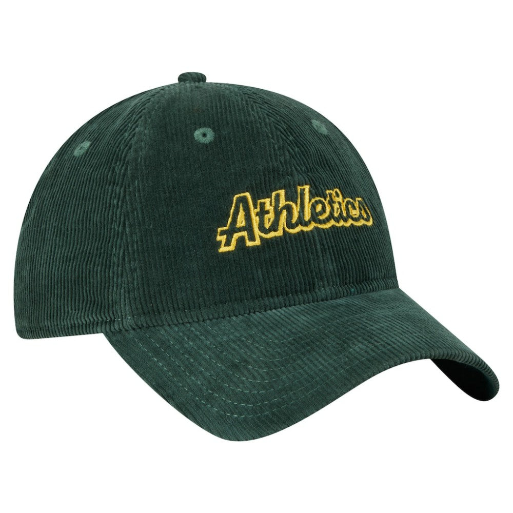 Athletics Women's Corduroy 9TWENTY Adjustable Hat - Green | New Era