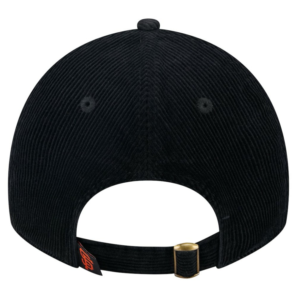 San Francisco Giants Women's Corduroy 9TWENTY Adjustable Hat - Black | New Era