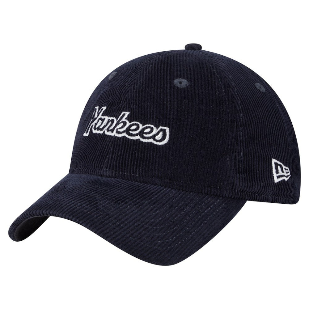 New York Yankees Women's Corduroy 9TWENTY Adjustable Hat - Navy | New Era