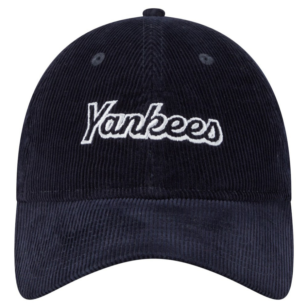 New York Yankees Women's Corduroy 9TWENTY Adjustable Hat - Navy | New Era