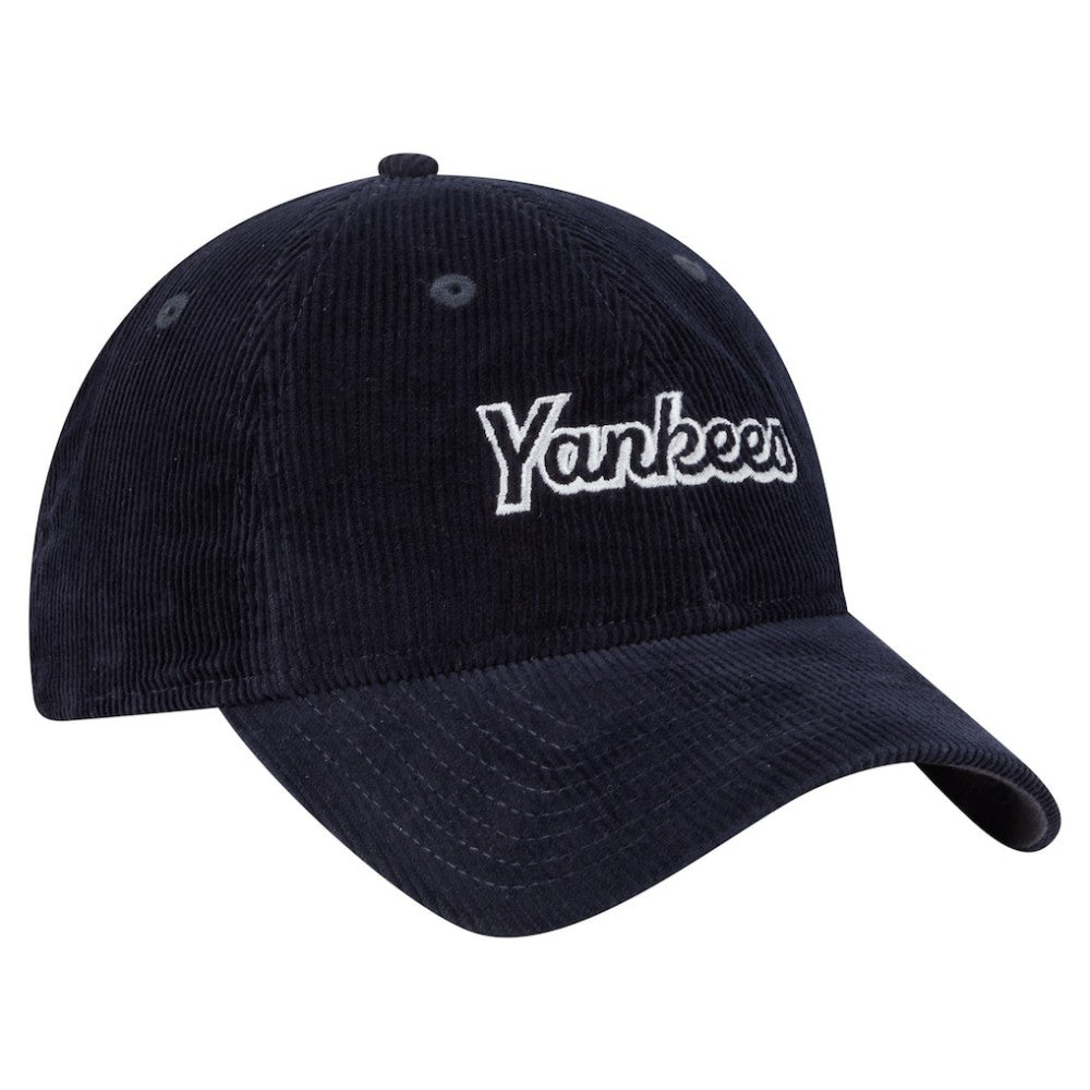 New York Yankees Women's Corduroy 9TWENTY Adjustable Hat - Navy | New Era