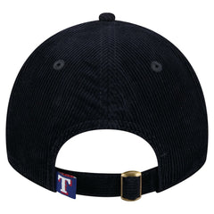 Texas Rangers Women's Corduroy 9TWENTY Adjustable Hat - Dark Blue | New Era