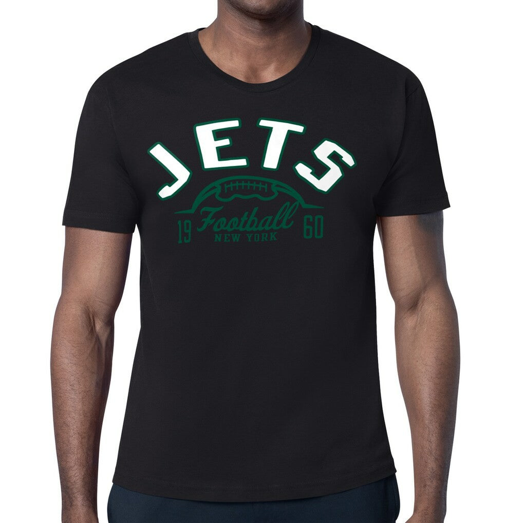 New York Jets Starter Half Ball Logo T-Shirt - Black on sale