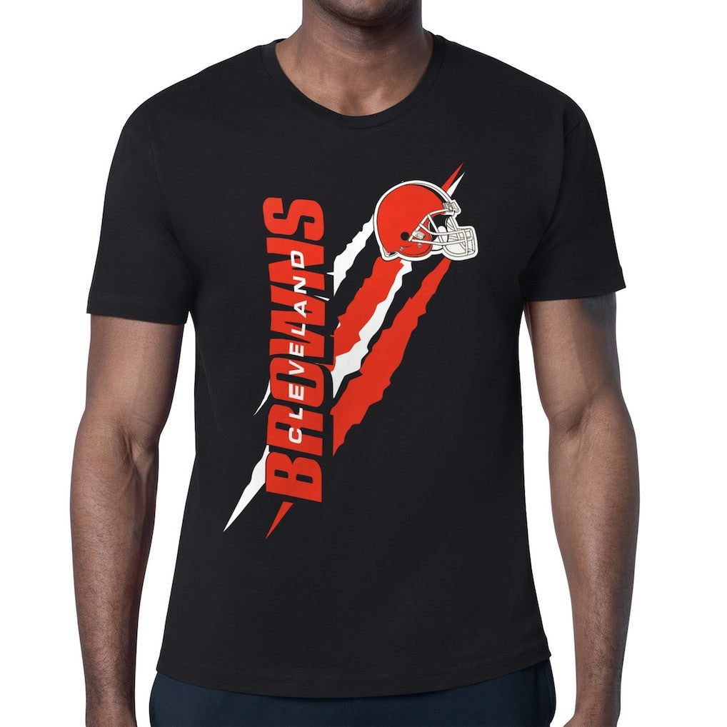Cleveland Browns Starter Color Scratch T-Shirt - Black sale