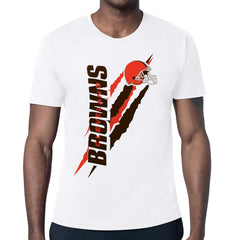 Cleveland Browns Starter Color Scratch T-Shirt - White cheap