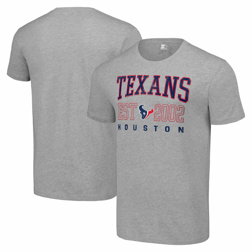 Houston Texans Starter Distressed Graphic T-Shirt - Heather Gray outlet
