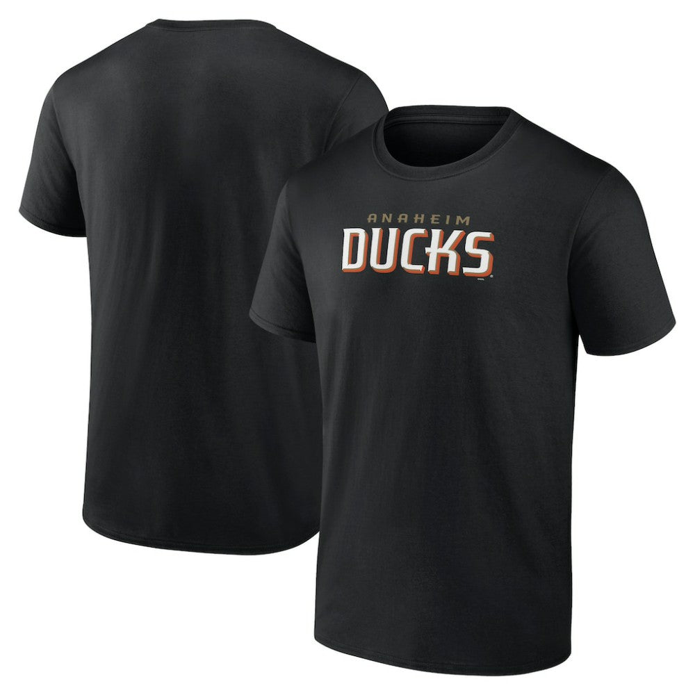 Anaheim Ducks Wordmark Logo T-Shirt Black