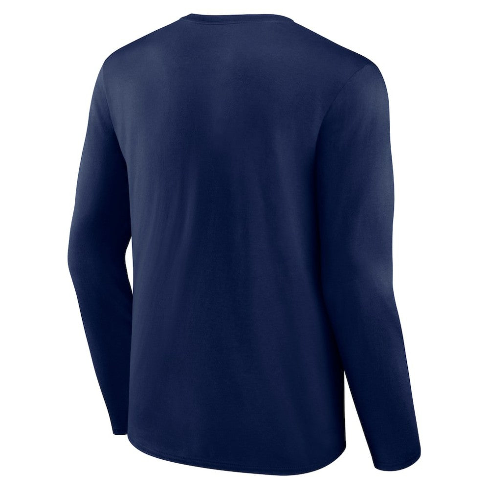 Atlanta Braves Fastball Long Sleeve T-Shirt - Navy
