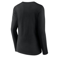 Baltimore Orioles Women's Fastball Long Sleeve V-Neck T-Shirt - Black