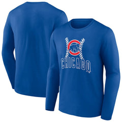Chicago Cubs Fastball Long Sleeve T-Shirt - Royal