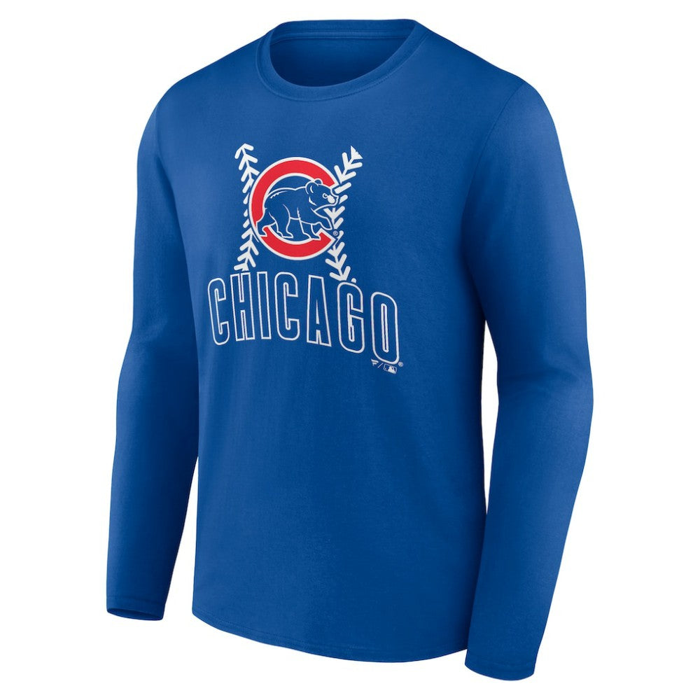 Chicago Cubs Fastball Long Sleeve T-Shirt - Royal