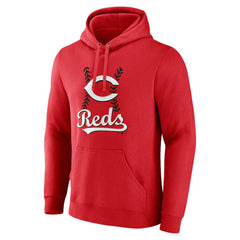 Cincinnati Reds Fastball Pullover Hoodie - Red