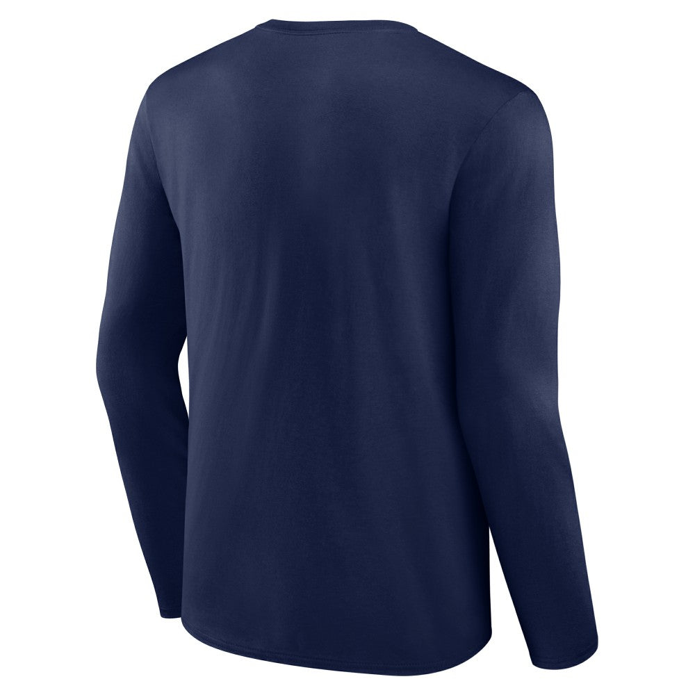 Milwaukee Brewers Fastball Long Sleeve T-Shirt - Navy