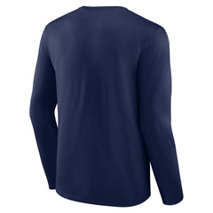 Milwaukee Brewers Fastball Long Sleeve T-Shirt - Navy