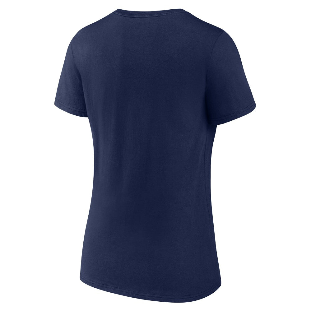 Milwaukee Brewers Women's Fastball V-Neck T-Shirt - Navy
